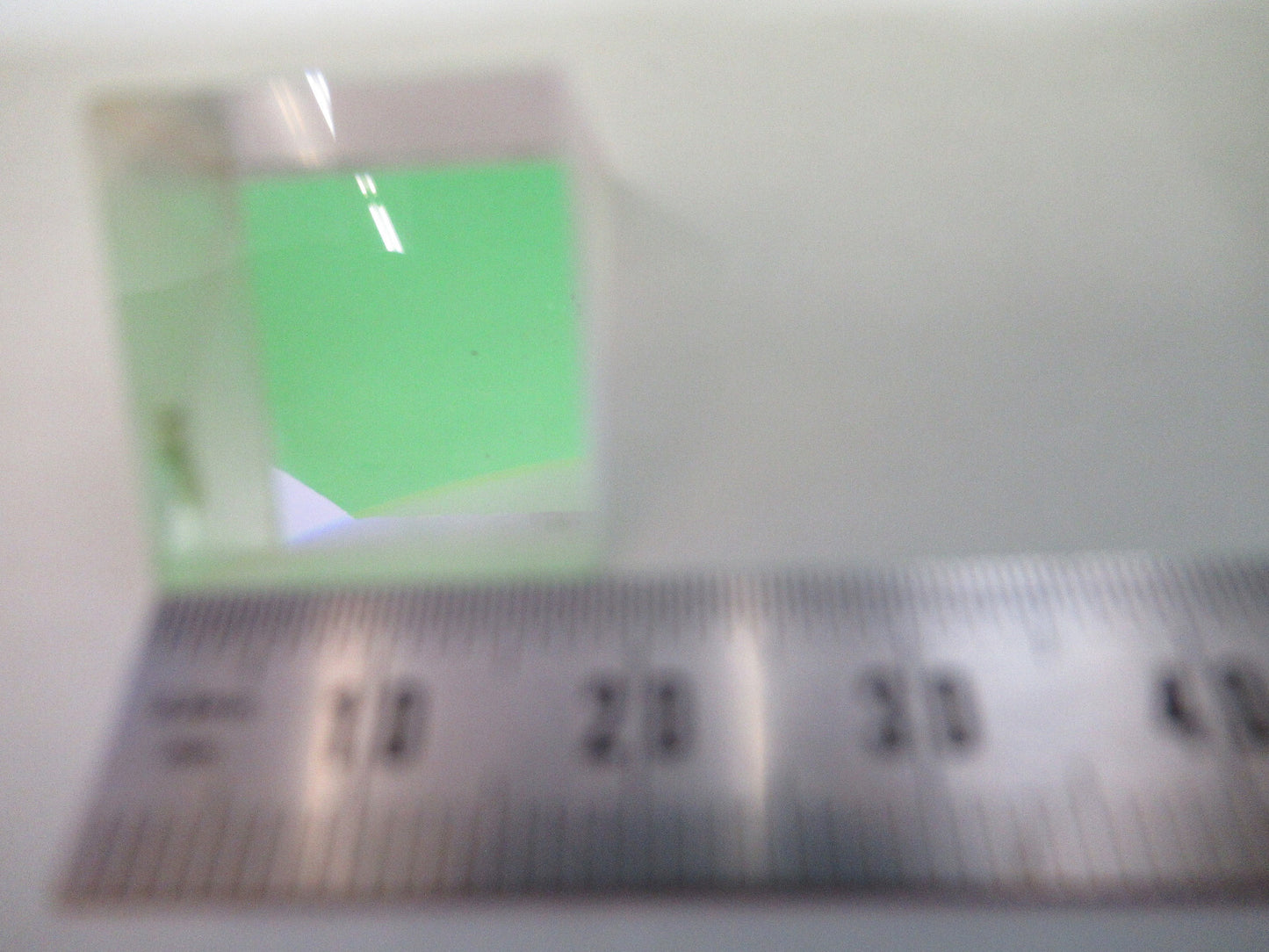 BAUSCH LOMB GLASS PRISM OPTICS MICROSCOPE OPTICAL PART AS PICTURED 98-A-04