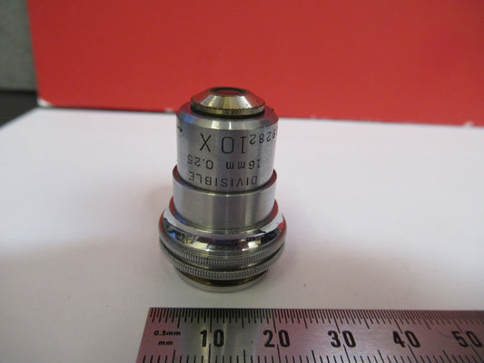Objective Bausch & Lomb 10X Lens Optics Microscope Part