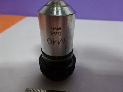 CHIPPED OBJECTIVE OLYMPUS M40 MICROSCOPE PART OPTICS AS PICTURED &Z6-05