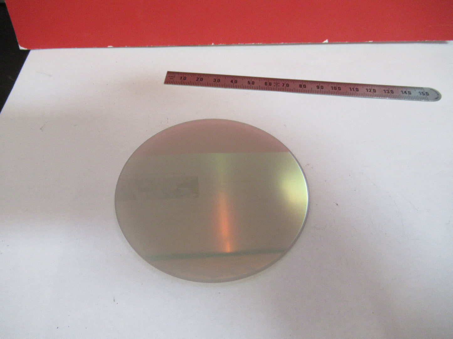 OPTICAL FLAT ROUND WEIRD GLASS TRANSLUCENT OPTICS S4-B-65