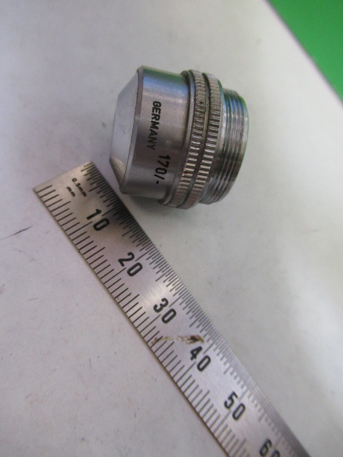 OBJECTIVE ERNST LEITZ 3.5X /170 OPTICS MICROSCOPE PART AS PICTURED X2-A-93