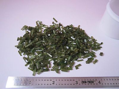 LOT 40 grams 200 carats TOURMALINE GREEN CRYSTALS AS IS  BIN#2B i
