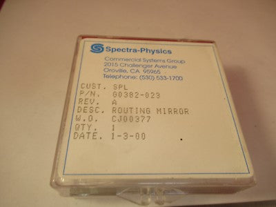 OPTICAL SPECTRA PHYSICS ROUTING MIRROR LASER OPTICS AS PICTURED &FT-4-93
