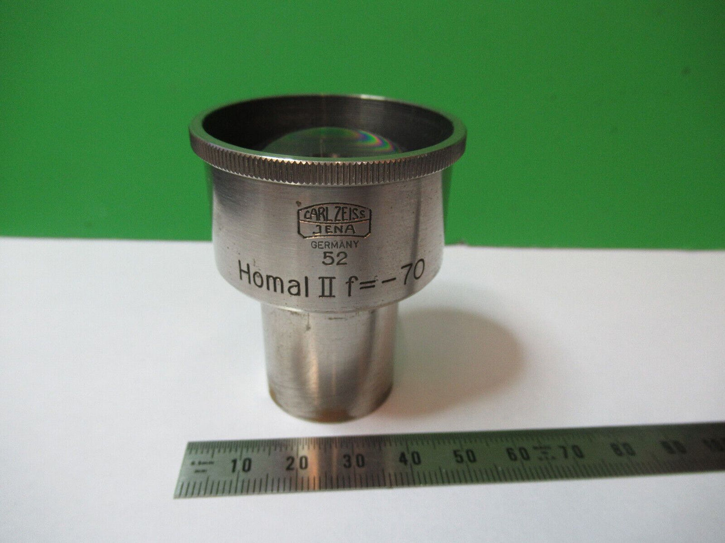 CARL ZEISS JENA HOMAL II f=-70 OKULAR MIKROSKOP TEILOPTIK AS PIC &amp;R3-B-107 