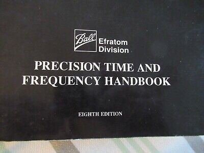COLLECTABLE RARE EFRATOM RUBIDUM FREQUENCY STANDARD HANDBOOK 1991 AS PIC &BIBLI