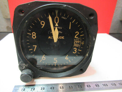 FOR PARTS ALTIMETER ALT KOLLSMAN 919-012020 AIRCRAFT TRAINER AS PICTURED C1-A-21