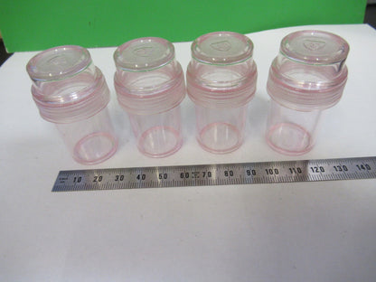 ANTIQUE SPENCER AO LOT EMPTY PLASTIC CANS MICROSCOPE PART AS PICTURED V3-A-51