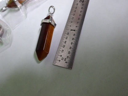Stone Jewelry Lot 4 Ea Pendant Tiger's Eye Rock