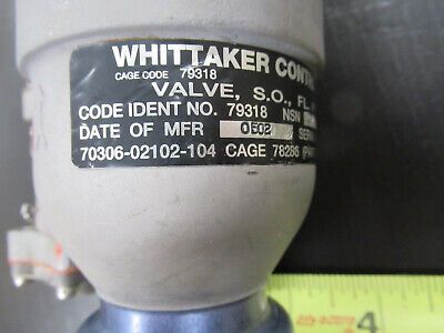 UH-60 WHITTAKER MEGGITT SOLENOID VALVE PN 320635 AS PICTURED AIRCRAFT PART TC-2