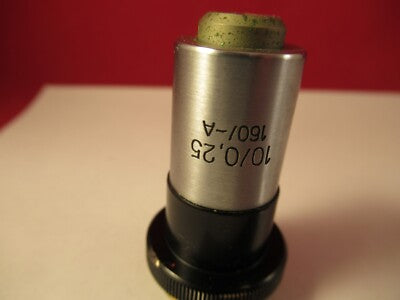AUSJENA 10X /160 OBJECTIVE DARK PHASE OPTIC MICROSCOPE PART AS PICTURED &1E-B-37