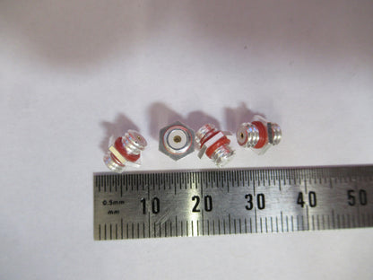 LOT 4 EA CONNECTOR ADAPTER MALCO MICRODOT 10-32 to 10-32 AS PICTURED #F8-A-03