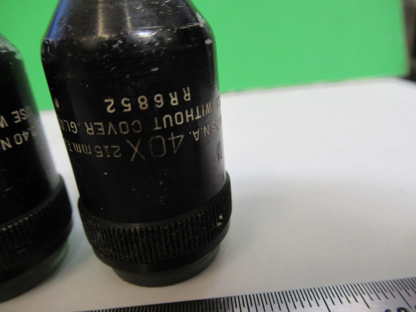 LOT OBJECTIVES BAUSCH LOMB EPI 215mm  MICROSCOPE PART AS PICTURED V7-FT-78