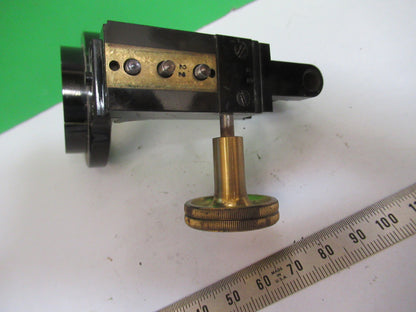 Antique Microscope Part Ernst Leitz Germany Brass Condenser Hol