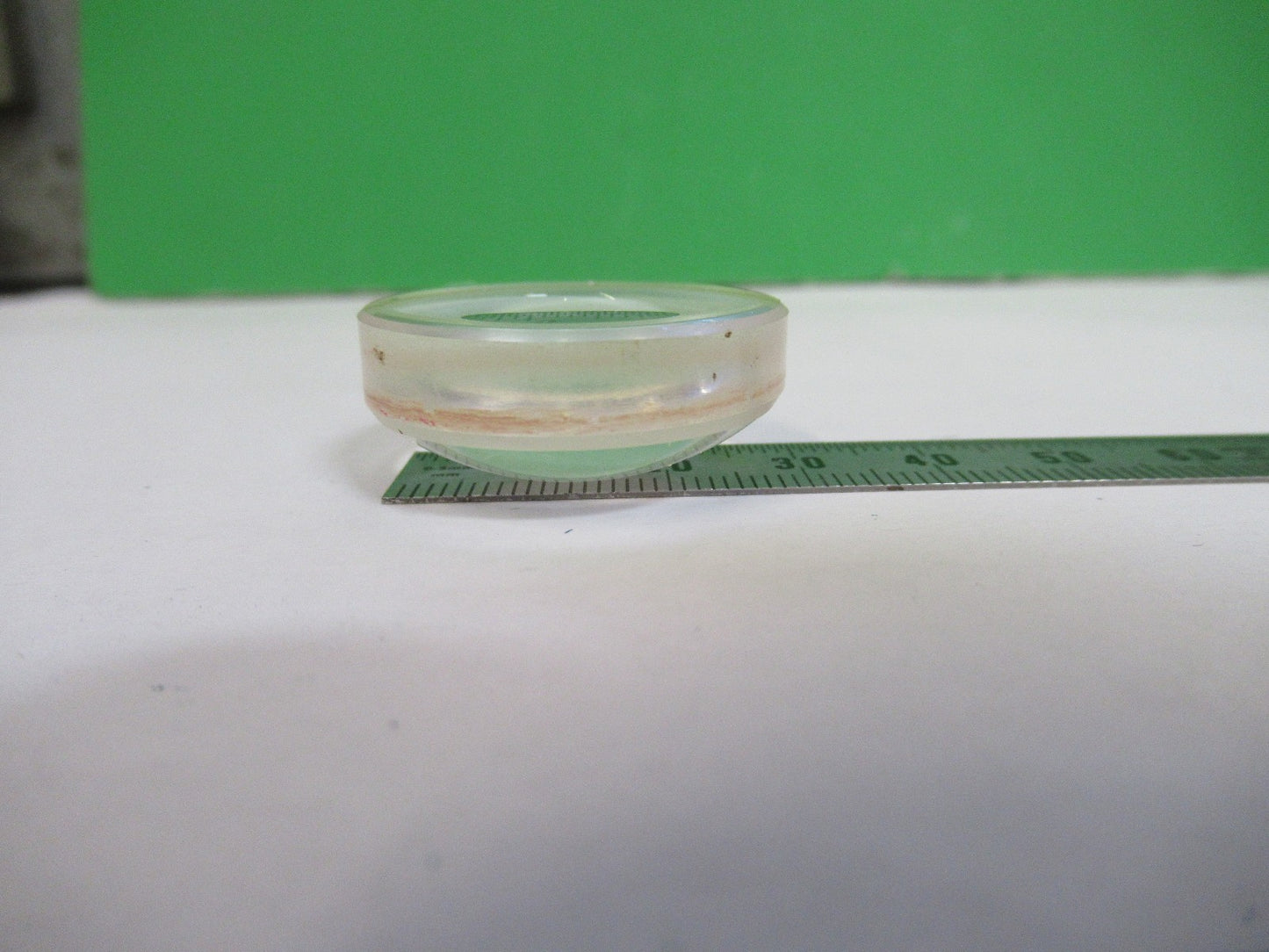 OPTICAL HIGH CONVEX PLANO LENS THICK GLASS MIL SPEC OPTICS AS PICTURED V3-A-20