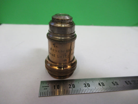 Antique Ernst Leitz Apo 8mm Objective Rare Microscope Part