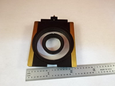 MICROSCOPE PART ZEISS POLARIZER OBJECTIVE HOLDER POL OPTICS AS IS #X6-B-15
