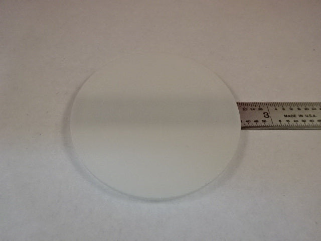 WHITE GLASS OPAQUE SPECIMEN STAGE TABLE MICROSCOPE PART AS IS #Z4-A-02