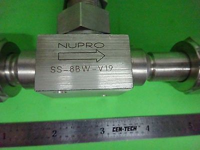 NUPRO VACUUM VALVE STAINLESS STEEL SS-88W-19V AS IS BIN#3K-FT-14