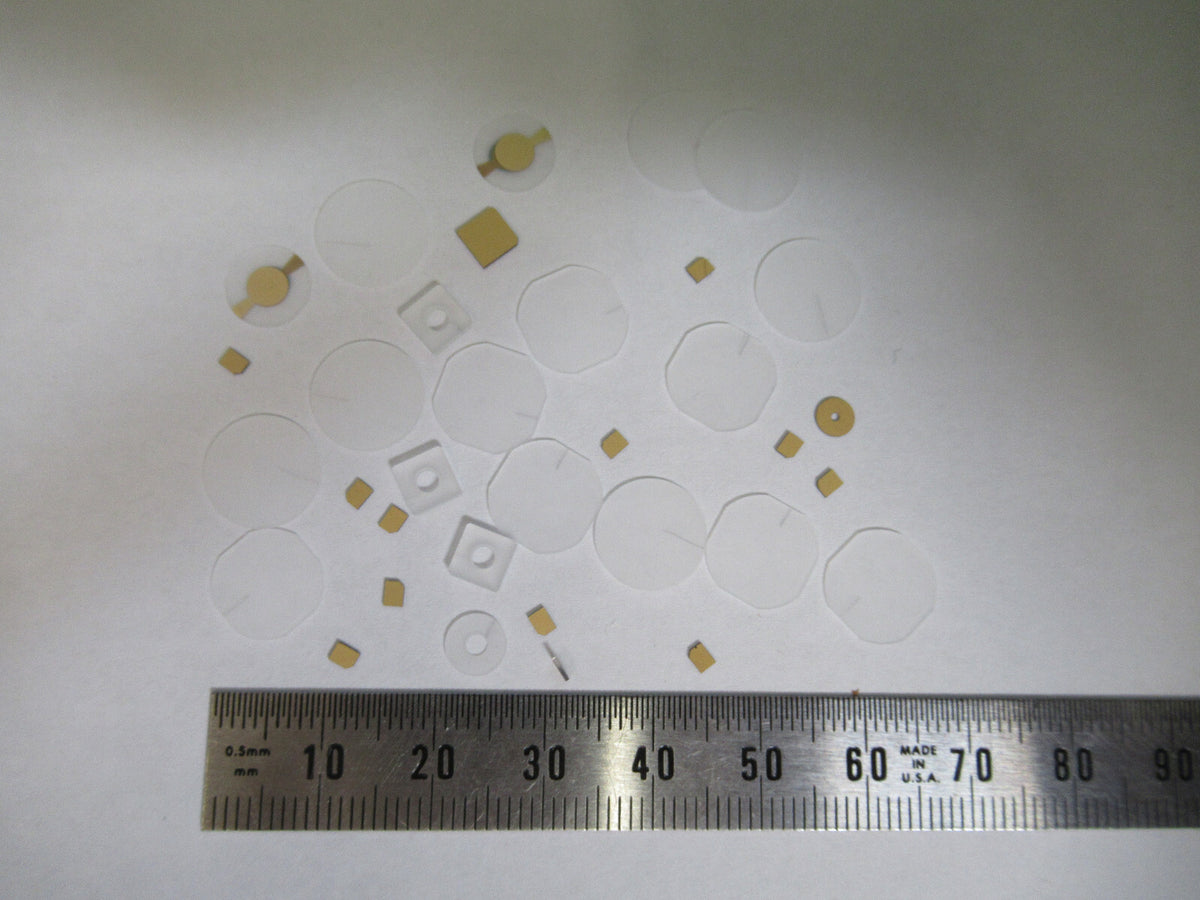 Lot Blanks Piezoelectric Quartz Crystal X-y-cut Gold Coated Piezo Sensor