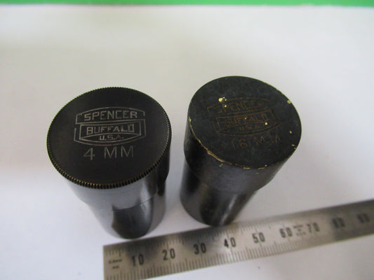 Spencer Lens Co. Brass Empty Canisters Antique Microscope Part