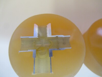 Los 2 Stück METALLOGRAPHISCHES METALLQUERSCHNITTPROBE MIKROSKOPISCHE PROBE &amp;A7-A-30