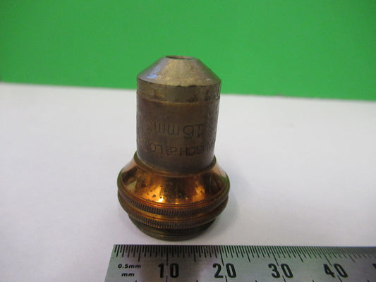 Antique Brass Bausch & Lomb 10X Objective Microscope Part