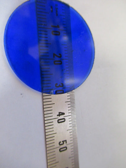 BAUSCH LOMB BLUE GLASS FILTER [chip] OPTICS MICROSCOPE PART AS PIC  z7-b-05