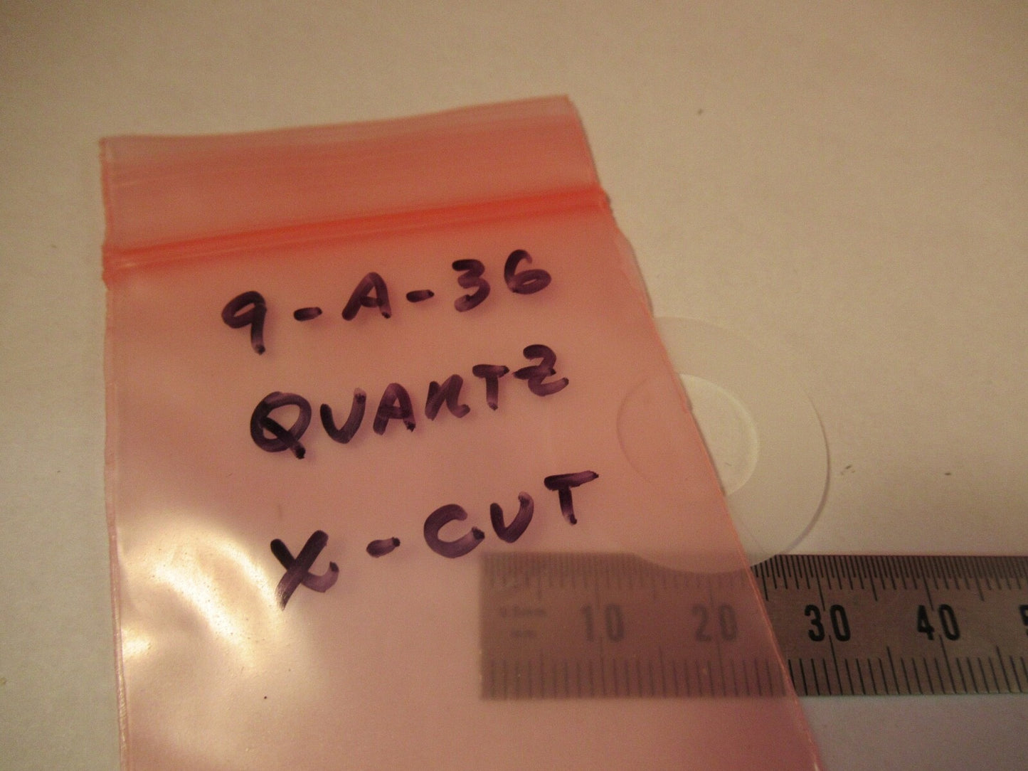SYNTHETIC QUARTZ SINGLE CRYSTAL BLANKS X-CUT PIEZOELECTRIC SENSOR AS PIC &9-A-36