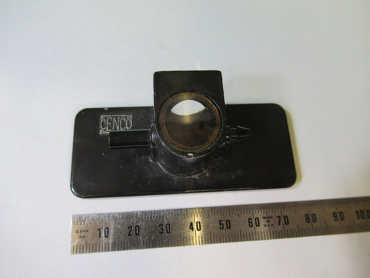 Antique Cenco Mounted Lens Optics Microscope Part