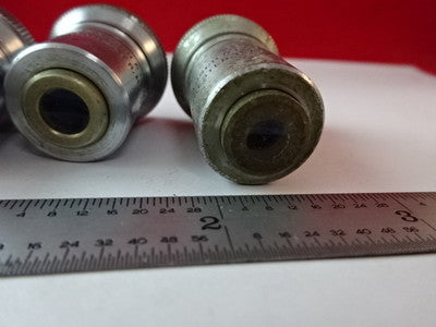 LOT 3 EA BAUSCH LOMB OBJECTIVES MICROSCOPE PART AS IS &2-A-24
