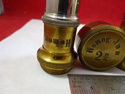 Antique Brass Objective Homg 2mm Ernst Leitz ?? Germany Microscope Part