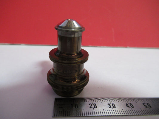 Antique Brass Objective Bausch & Lomb 1/6 Microscope Optics