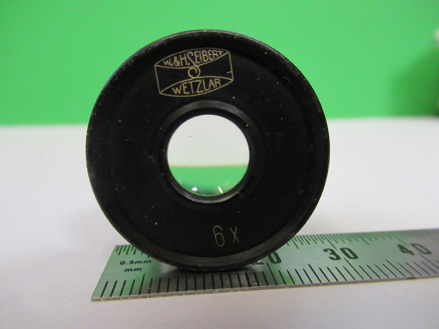 SEIBERT WETZLAR 6X GERMANY EYEPIECE LENS MICROSCOPE PART AS PICTURED U9-A-25