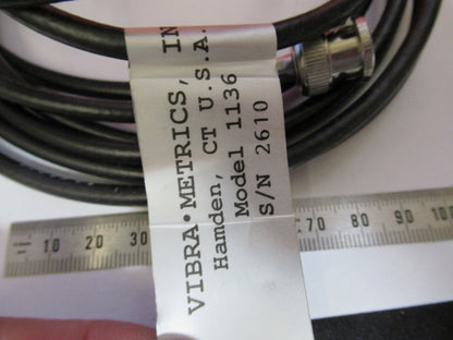 ACCELEROMETER VIBRAMETRICS 1136 VIBRATION CALIBRATION AS PICTURED 6V-FT-69