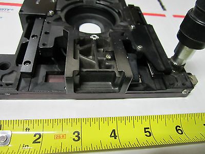 MICROSCOPE PART OLYMPUS JAPAN STAGE MICROMETER AS IS BIN#33