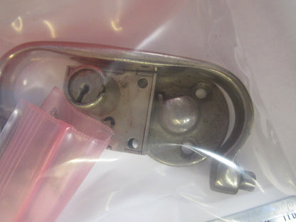 ANTIQUE SPENCER SET HANDLE + LOCK NO KEY MICROSCOPE PART AS PICTURED V7-A-19