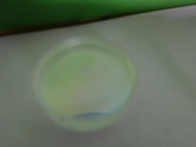 OPTICAL COATED FLAT LENS [spot in the middle] LASER OPTICS AS IS BIN#11-A-34