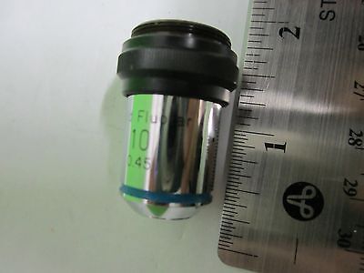 MIKROSKOPTEIL WILD HEERBRUGG SWISS 10X FLUOTAR OBJECTIVE OPTICS BIN#65-60