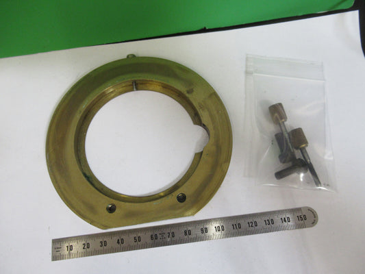Ernst Leitz Antique Brass Stage Table Pol Microscope Part