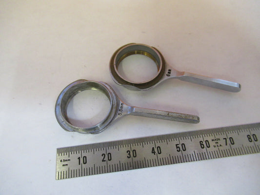 Lot 2 Ea Objective Handles Bausch & Lomb Pol Microscope Part
