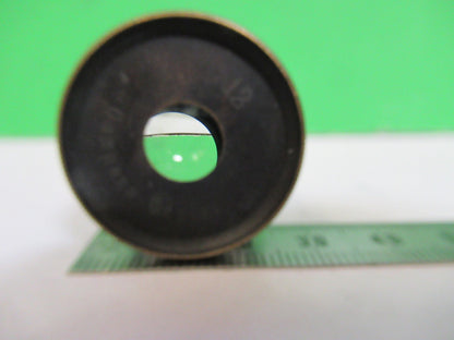 ANTIQUE BRASS CARL ZEISS EYEPIECE COMPENS 12 MICROSCOPE PART AS PICTURED X3-B-97