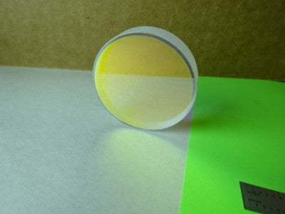 OPTICAL COATED FLAT GLASS LENS PART OPTICS #84-A-02