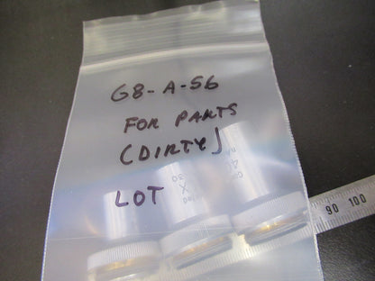 UNITRON LOT JAPAN OBJECTIVE 4X 10X 40X  MICROSCOPE PART AS PICTURED G8-A-56