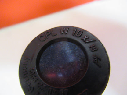 CARL ZEISS OCULAR CPL 10X OKULAROPTIK MIKROSKOPTEIL WIE ABGEBILDET &amp;S9-A-06 