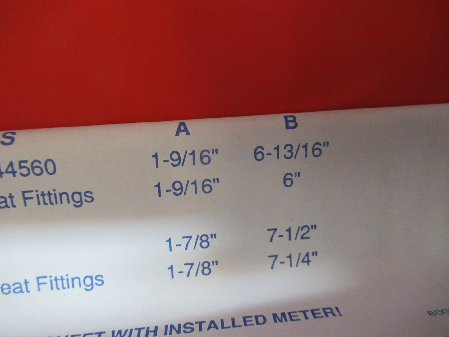 PLASTIC FLOW METER PAIR F44376 AS PICTURED G4-A-12