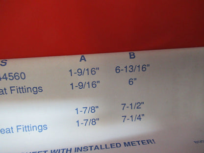 PLASTIC FLOW METER PAIR F44376 AS PICTURED G4-A-12