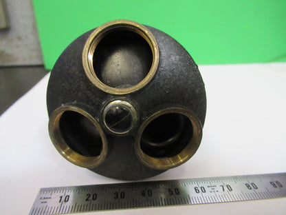 Antique Spencer Lens Co. Brass Tubus + Nosepiece Microscope Part