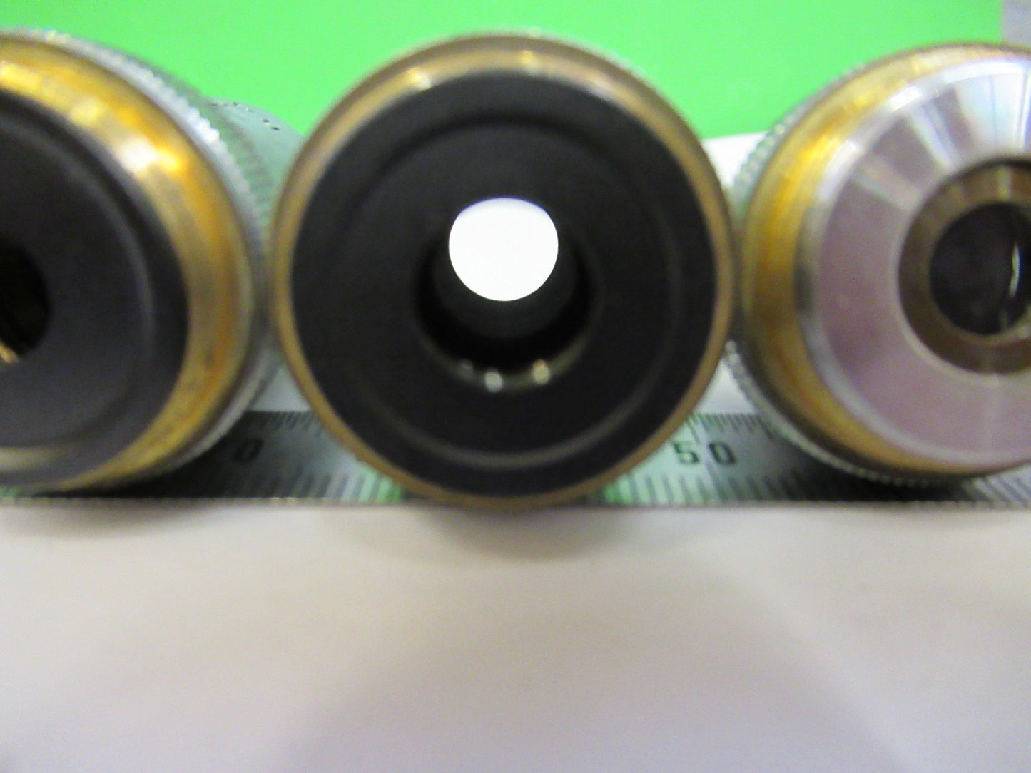 LOT UNITRON OBJECTIVES 4X 10X 40X OPTICS MICROSCOPE PART AS PICTURED  V3-A-58