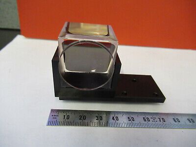 BIOMEDX MOUNTED CUBE BEAM SPLITTER OPTICS MICROSCOPE PART AS PICTURED &FT-5-H