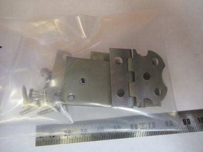 BAUSCH LOMB HINGES + LOCK WITHOUT KEY  MICROSCOPE PART AS PICTURED Q9-FT-84